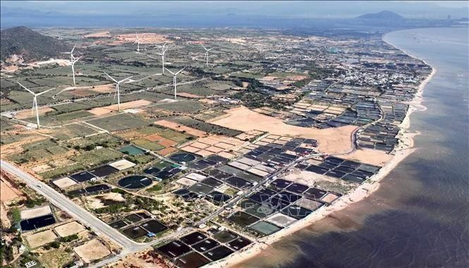 El sitio donde se encuentra la central nuclear Ninh Thuan 1 en la comuna de Phuoc Dinh, provincia de Khanh Hoa. (Foto: VNA)