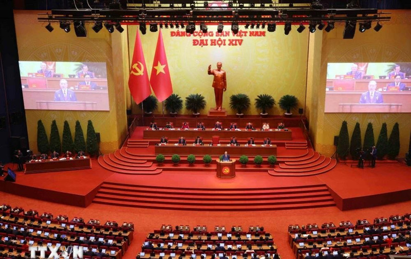 En el XIV Congreso Nacional del Partido Comunista de Vietnam. (Foto: VNA)