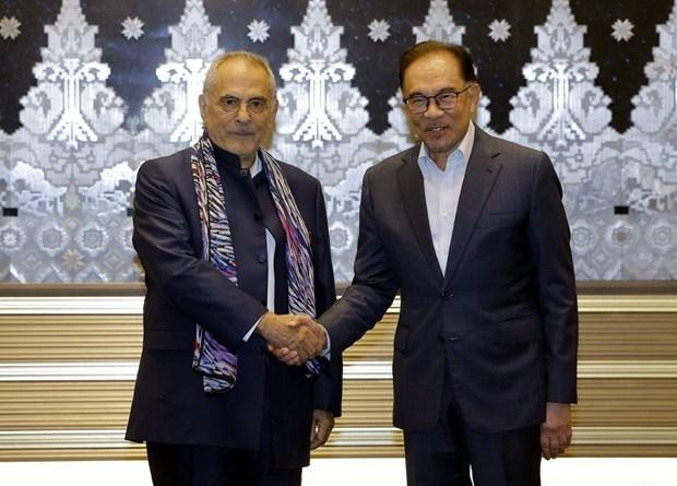 El primer ministro de Malasia, Anwar Ibrahim (derecha), y el presidente de Timor Leste, José Ramos-Horta (Fotografía: thestar)