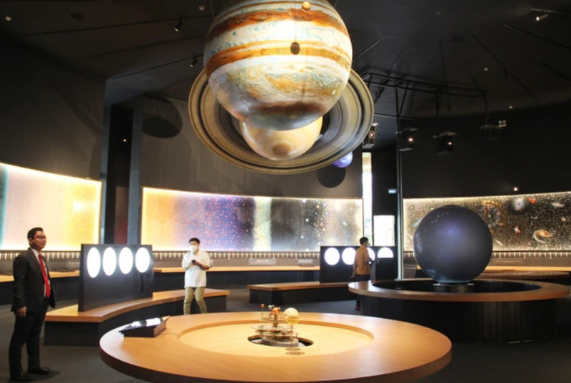 Modelo del centro de ciencia y tecnología espacial en Binh Dinh (Foto: sggp.org.vn)