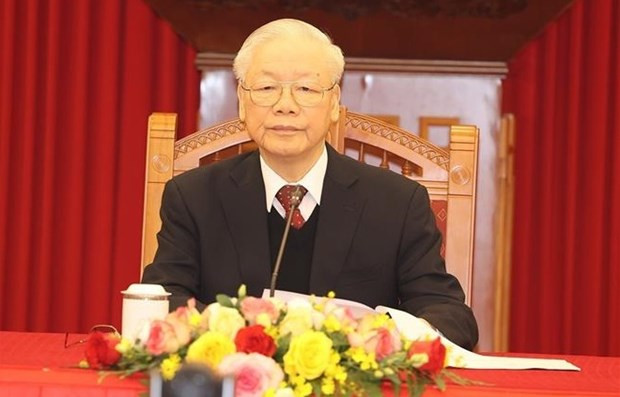 El secretario general del Partido Comunista de Vietnam, Nguyen Phu Trong. (Fotografía: VNA)
