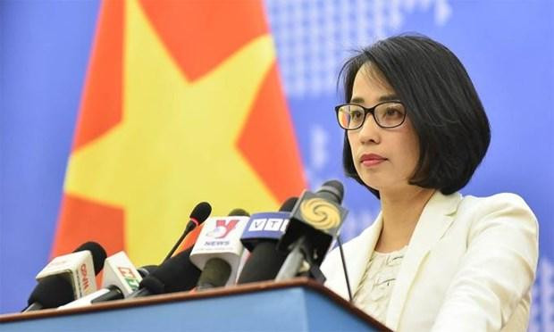 La portavoz adjunta de la Cancillería vietnamita Pham Thu Hang (Fotografía: VNA)