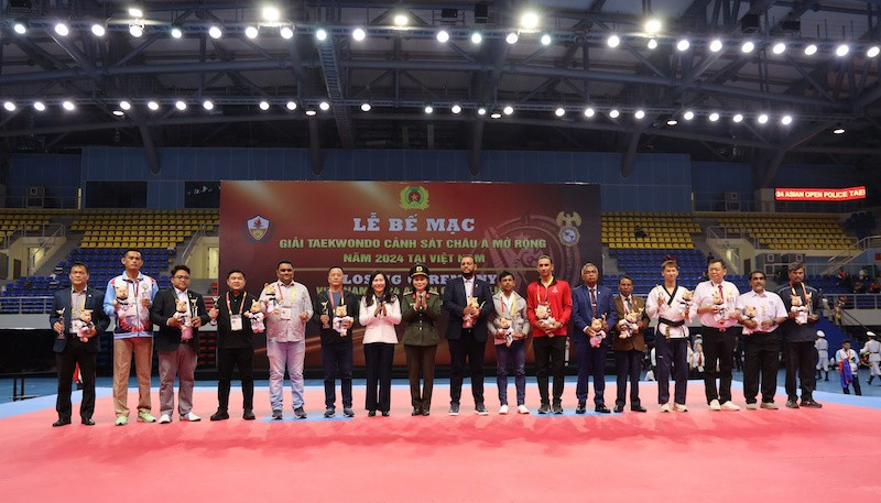 Vietnam gana primer lugar en Torneo Abierto de Taekwondo Policial de Asia 2024