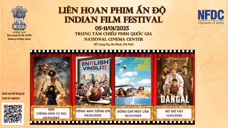 Festival de Cine Indio 2025: conexión entre las culturas india y vietnamita a través de la gran pantalla