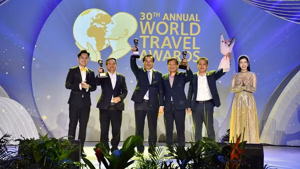 En la ceremonia de premiación (Fotografía: Ministerio de Cultura, Deportes y Turismo)