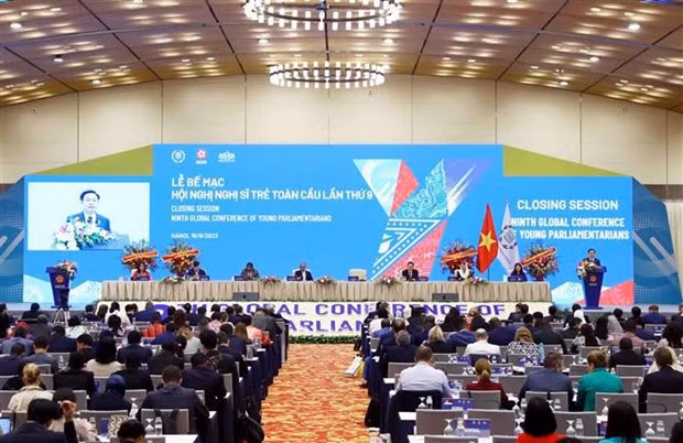 Clausura de la IX Conferencia Mundial de Jóvenes Parlamentarios (Fotografía: VNA)