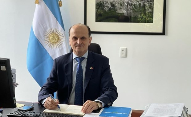 El embajador de Argentina en Vietnam, Luis Pablo María Beltramino (Fotografía: VNA)