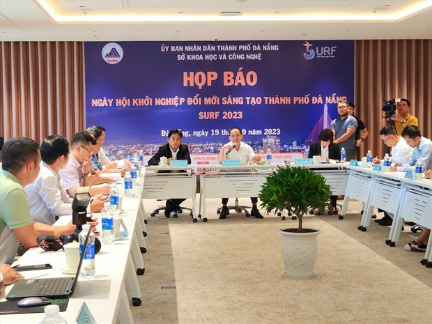 El panorama de la rueda de prensa (Fotografía: baoquangnam.vn)