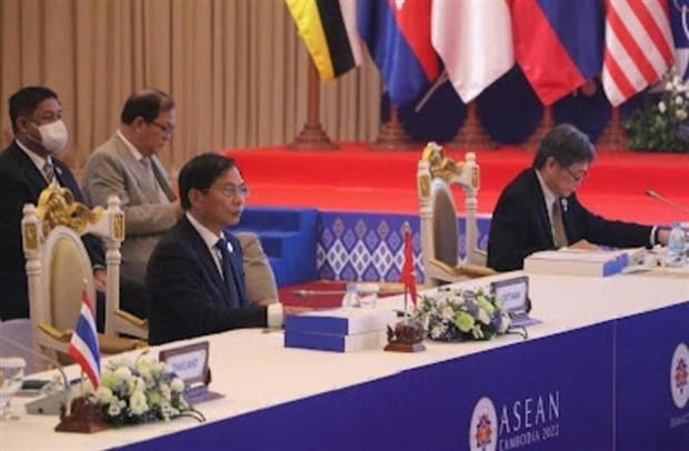 Canciller de Vietnam, Bui Thanh Son en el encuentro (Fotgrafía: VNA)