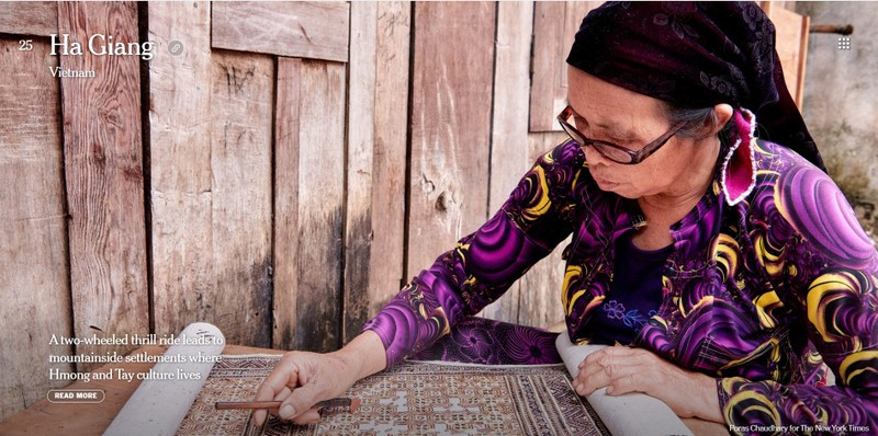The New York Times promueve la cultura de Ha Giang. (Captura de pantalla)