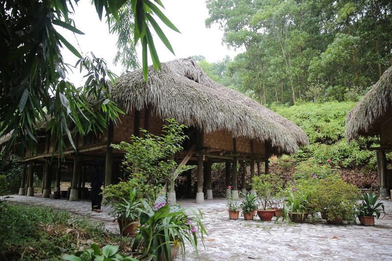 En el Área de Reserva de Aldea de Casas sobre Pilotes Ecológicas Thai Hai (Fotografía: toquoc.vn)