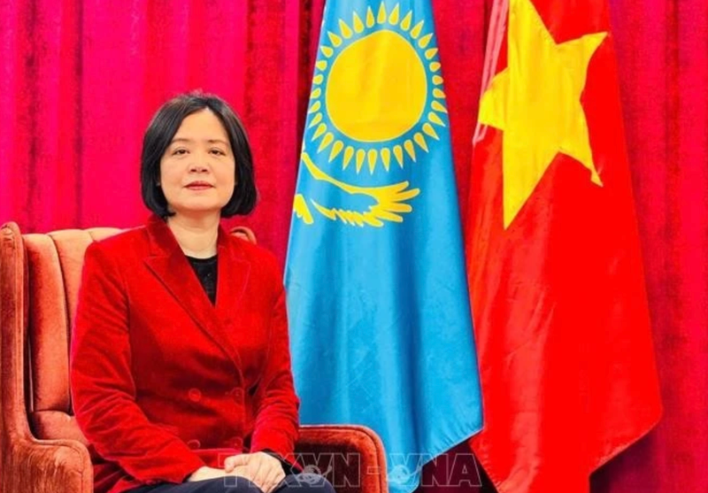 La embajadora de Vietnam en Kazajistán, Pham Thai Nhu Mai (Foto: VNA)