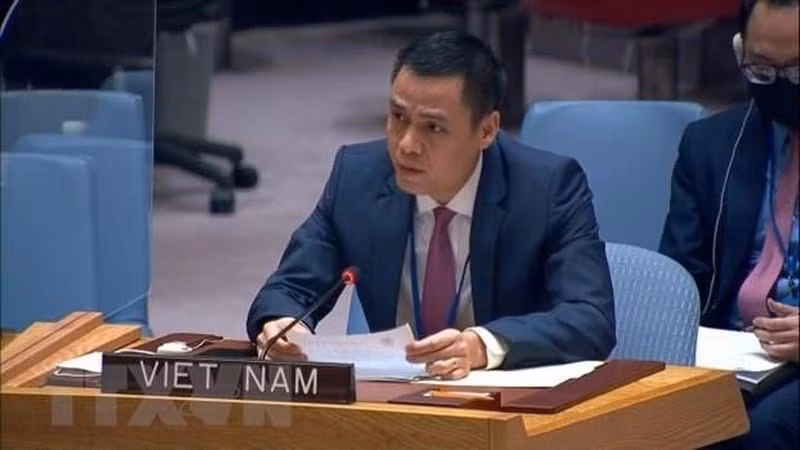 El embajador Dang Hoang Giang, representante permanente de Vietnam ante las Naciones Unidas. (Fotografía: VNA)