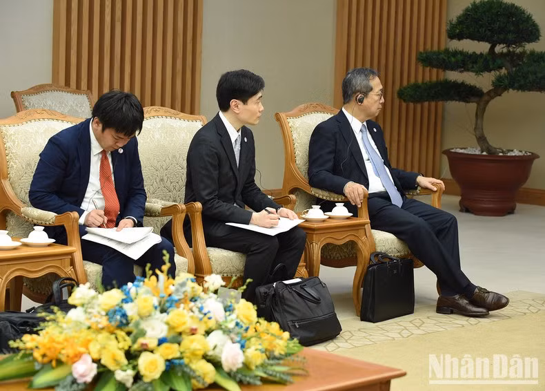 Los miembros la delegación japonesa.