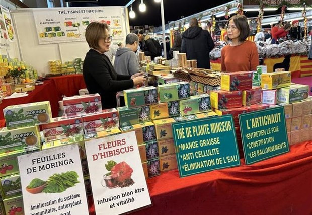 El pabellón vietnamita atrae a multitudes de visitantes, no solo del país galo sino también de otras naciones occidentales. (Fotografía: VNA)