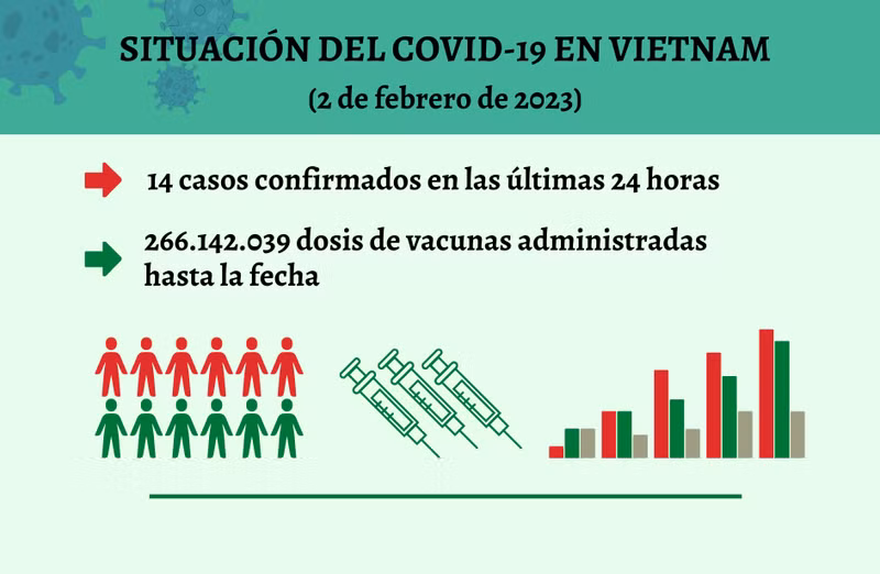 Infografía: Actualización sobre la situación del Covid-19 en Vietnam - 2 de febrero de 2023