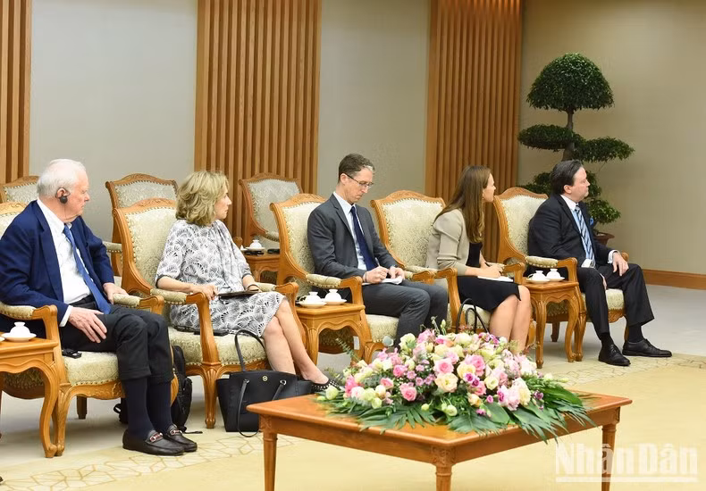 La delegación estadounidense.