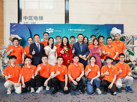 FPT inaugura su oficina en la ciudad china de Nanning. (Fotografía: FPT)