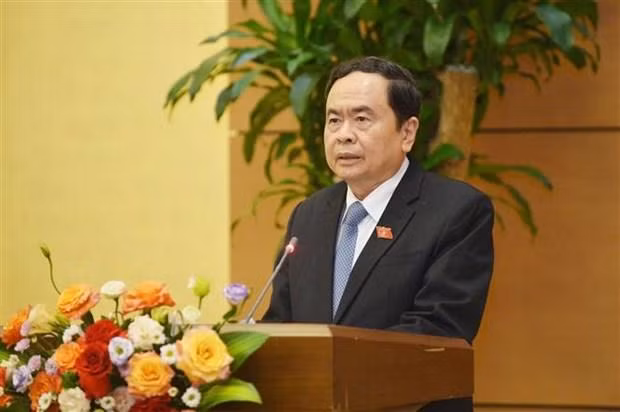 El vicepresidente permanente de la Asamblea Nacional de Vietnam, Tran Thanh Man, en el evento (Foto: VNA)