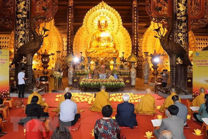 En la pagoda de Bai Dinh (Fotografía: VNA)