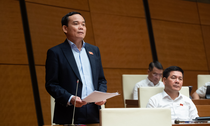  El viceprimer ministro Tran Luu Quang en el evento. (Fotografía: baophapluat.vn)