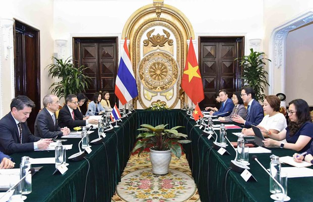 Escena de la reunión (Fotografía: La Cancillería de Vietnam)