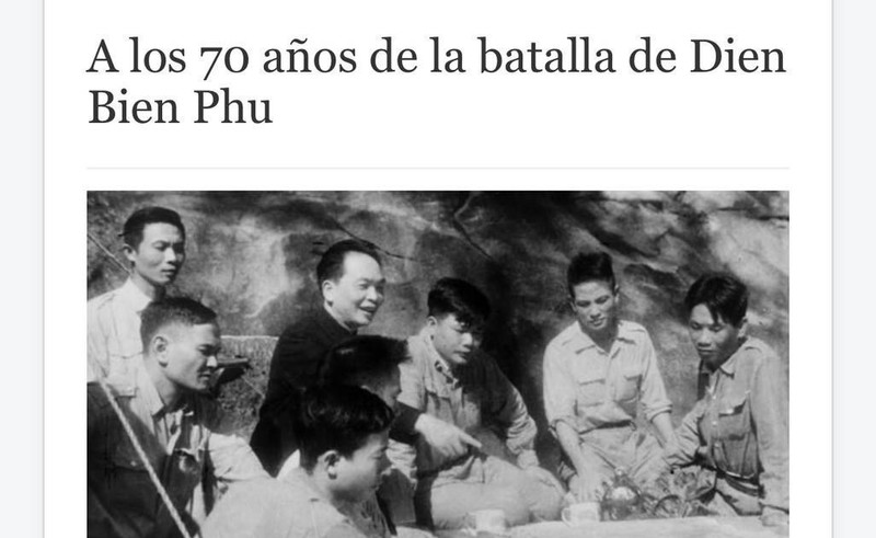 El dirario Unidad y Lucha, Órgano del Comité Central del Partido Comunista Popular de España, publicó un artículo elogiando esa victoria que “resonó en los cinco continentes y sacudió el mundo”. (Foto: VNA)