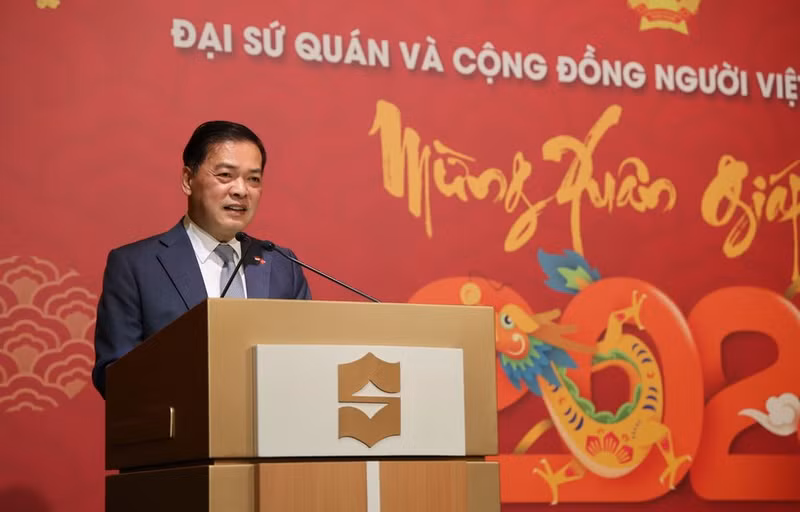 El embajador de Vietnam en Singapur, Mai Phuoc Dung, en el acto. (Foto: VNA)