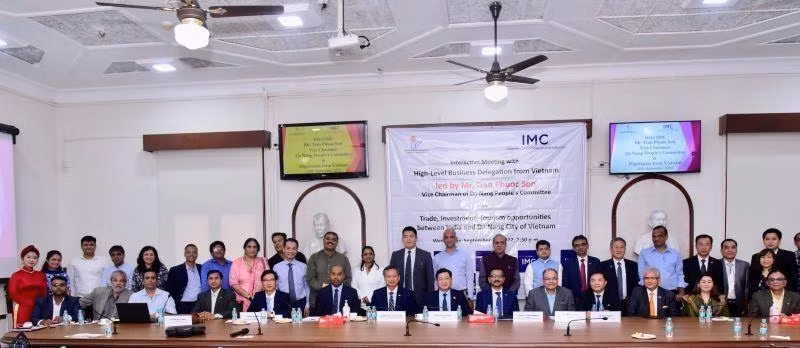 La delegación de la ciudad de Da Nang en India. (Fotografía: thoidai.com.vn) 