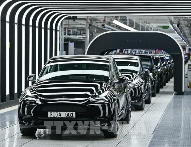 Los automóviles eléctricos de Tesla (Fotografía: VNA)