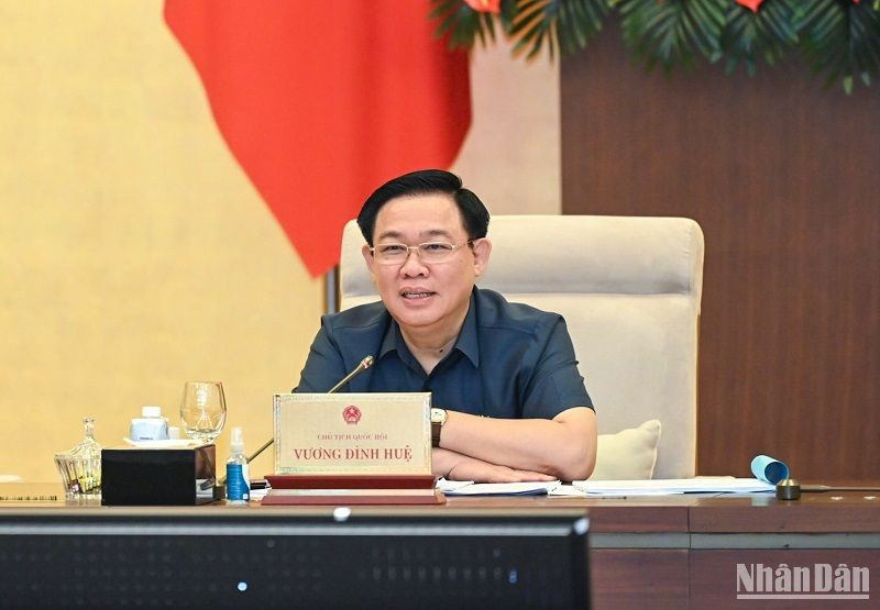 El presidente de la Asamblea Nacional de Vietnam, Vuong Dinh Hue. (Fotografía: VNA)