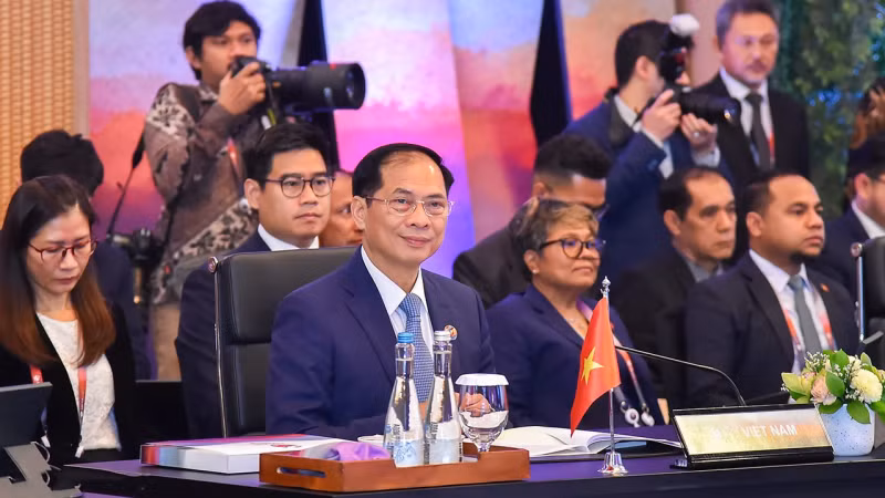 El canciller vietnamita Bui Thanh Son en la Conferencia de la Comisión del Tratado sobre una zona libre de armas nucleares en el Sudeste Asiático (SEANWFZ) (Fotografía: baoquocte.vn)