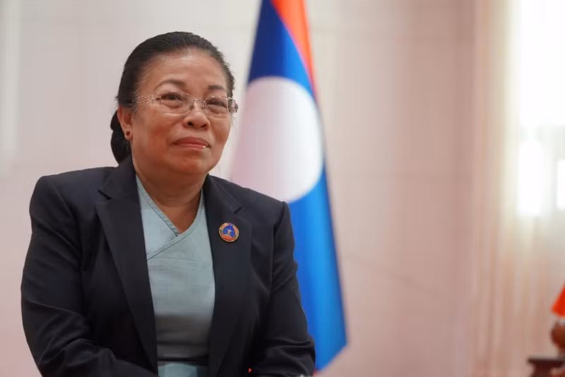 Sounthone Xayachak, vicepresidenta de la Asamblea Nacional de Laos (Foto: VOV)