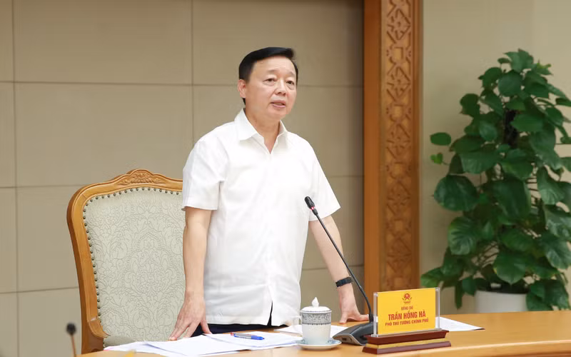 El viceprimer ministro de Vietnam Tran Hong Ha en el evento (Foto: VGP)