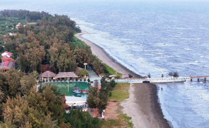 Zona turística en la playa de Can Gio (Foto: VNA)