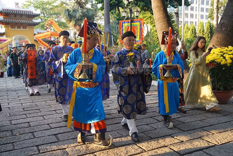 Un rito en el Festival Khai Ha – Cau An (Foto: hcmcpv.org.vn)
