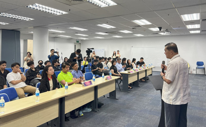 El embajador de Vietnam en Singapur, Mai Phuoc Dung, en el evento (Foto: VNA)