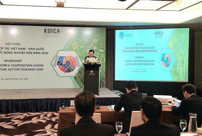 El ministro de Agricultura y Desarrollo Rural de Vietnam, Le Minh Hoan, en el evento (Foto: VNA)