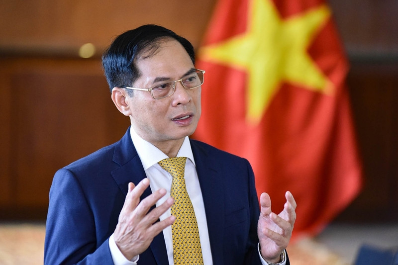 Canciller vietnamita Bui Thanh Son (Fotografía: VGP)