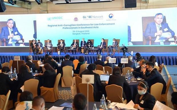 El viceministro de Seguridad Pública Nguyen Van Long interviene en la cita. (Fotografía: VNA)