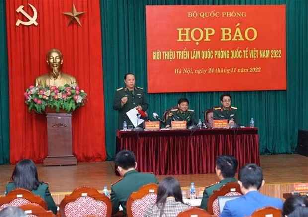 Panorama de la conferencia de prensa. (Fotografía: VNA)