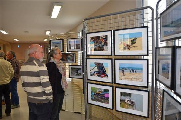 Espacio de la exposición “Un día en Vietnam” (Fotografía: VNA)
