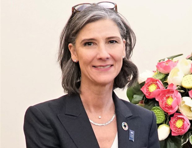 La representante del PNUD en Vietnam, Ramla Al Khalidi (Fotografía: PNUD Vietnam)