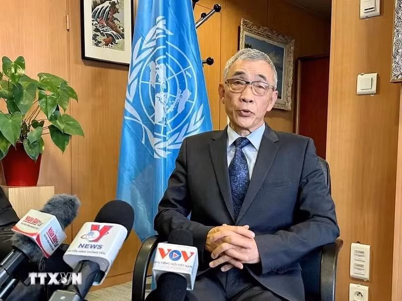 Xing Qu, director general adjunto de la Unesco en la entrevista (Foto: VNA)