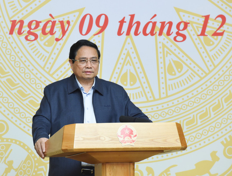 El primer ministro vietnamita, Pham MInh Chinh, habla en el evento. (Foto: Nhan Dan)