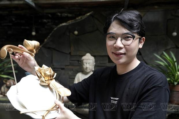El diseñador Tran Quoc Dung (Fotografía: VNA)