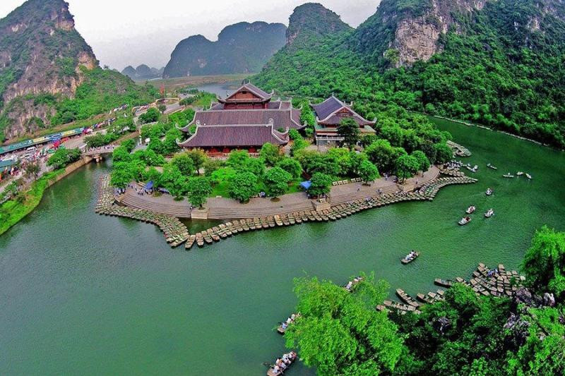 El Conjunto de Paisajes Escénicos de Trang An, en la provincia de Ninh Binh. (Fotografía: cand.com.vn)