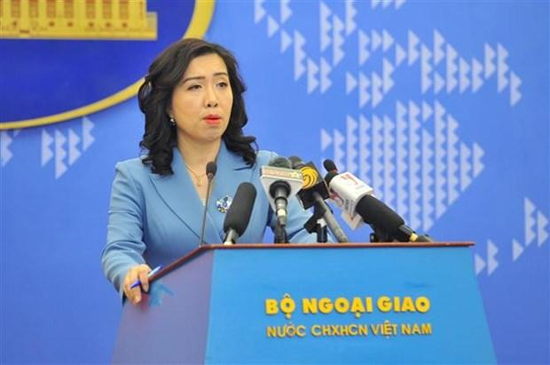 La portavoz de la Cancillería de Vietnam, Le Thi Thu Hang (Fotografía: VNA)