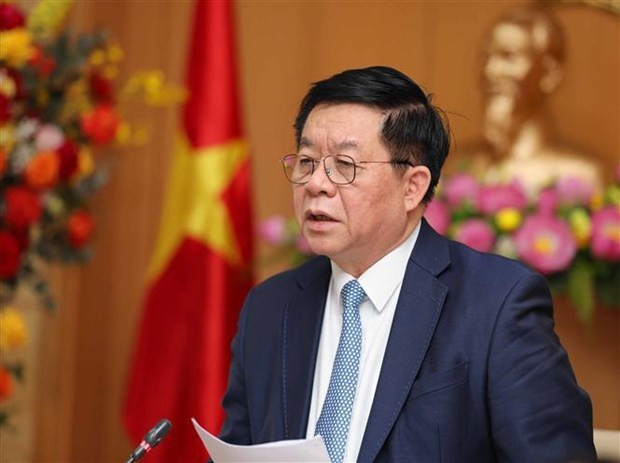 El secretario del Comité Central del Partido Comunista de Vietnam (PCV) y jefe de su Comisión de Comunicación y Educación, Nguyen Trong Nghia (Fotografía: VNA)