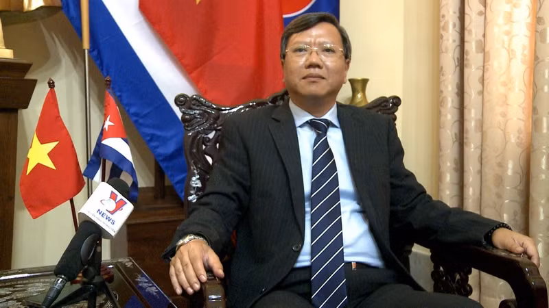 El embajador de Vietnam en Cuba, Le Quang Long (Foto: VNA)